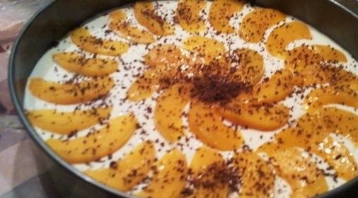 Тортик с персиками
