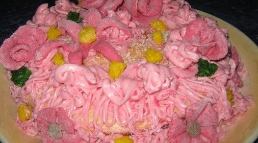 Торт «Весенние цветы»