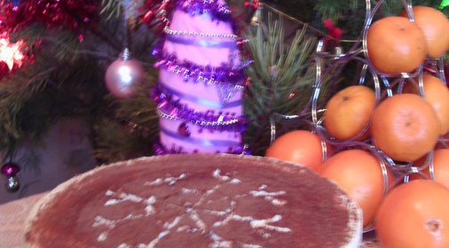 Торт –поздравление. Всех друзей с Новым годом!!!!!!!!!