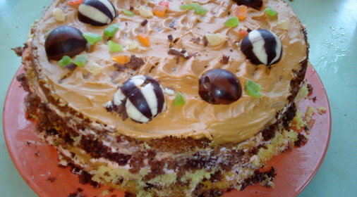 Торт Валентинка( вариант)