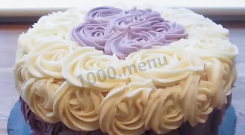 Торт с цветами