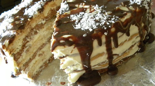 Торт день и ночь(без яиц)