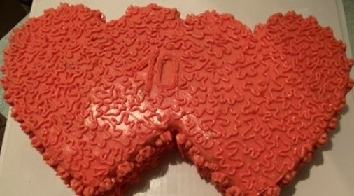 Торт Два сердца