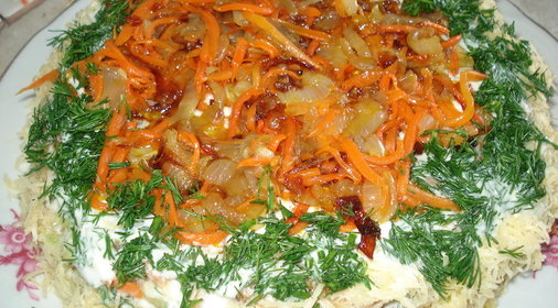 Капустный тортик с вариациями