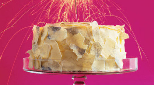 Торт с блестками