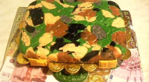 Торт Кейс с деньгами