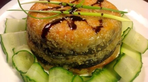 Лососевый торт