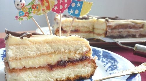 Торт 4 месяца ( я вас покидаю, но обещаю вернуться ;)