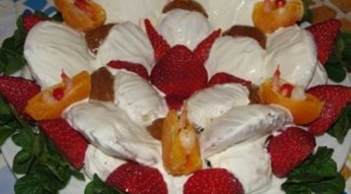 Торт с креветками Цветение Лотоса