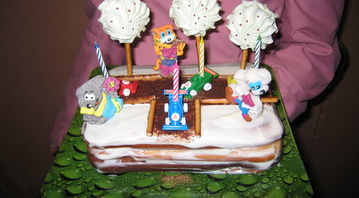 Тортик Кот Леопольд спешит на ДР