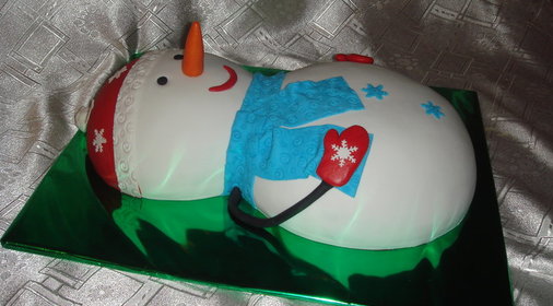 Торт Снеговичок