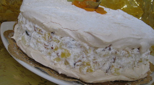Меренговый торт-десерт Тропический (tropical meringue)
