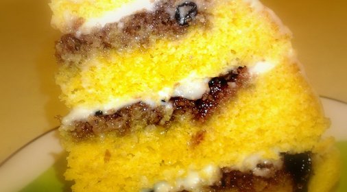 Смородиновый кекс-торт