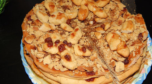 Торт «Черепашки на пляже»