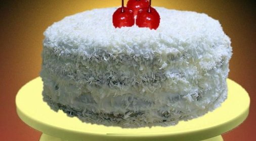 Торт Вишня в снегу