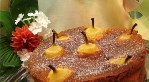 Торт с грушами