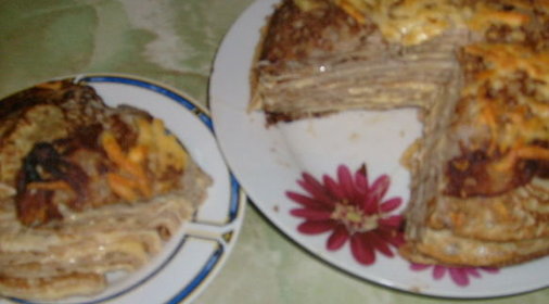 Торт с грильяжем