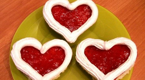 Пирожное «Валентинки»