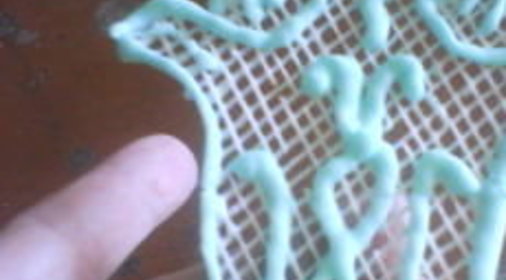 Американский торт с кэробовой помадкой