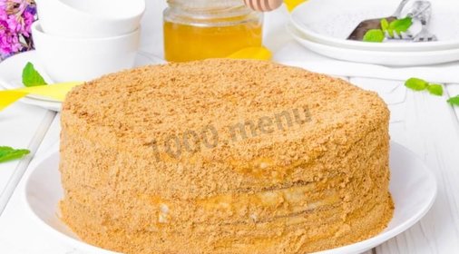 Медовый торт со сметанным кремом классический