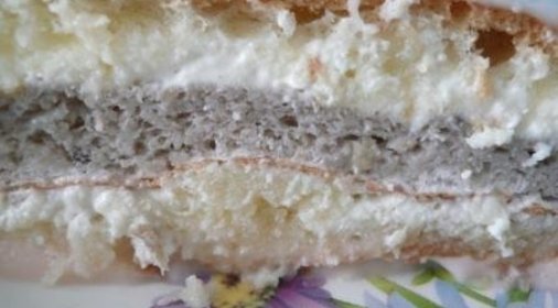 Йогуртовый торт с банановым суфле