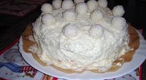 торт Белоснежное Raffaello