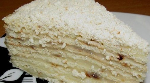 Торт на сковороде с заварным кремом