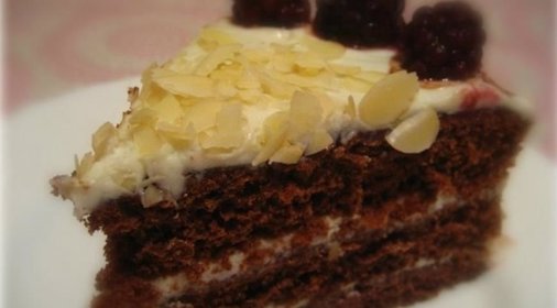 Торт  Шоколадная ягодка с маскарпоне