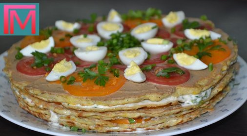 Кабачковый торт с домашней начинкой