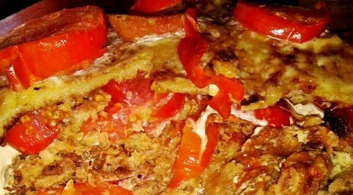 Кабачковый торт с овощной начинкой