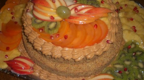 Торт тыквенный, карамельный. В подарок сестре