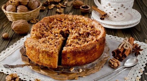 Кофейно-ореховый торт