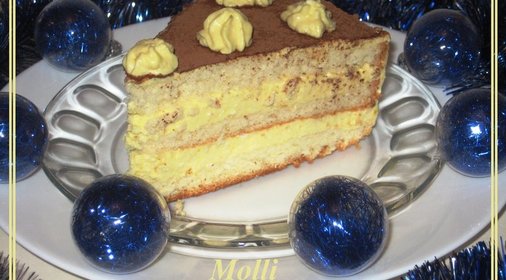 Торт с творожно-апельсиновым кремом «Наслаждение»