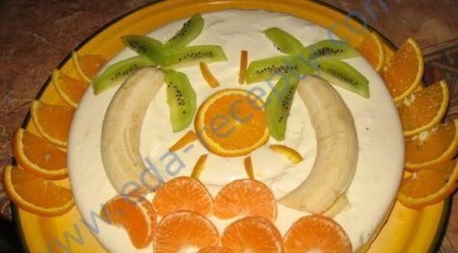 Сладкий торт Банановый рай