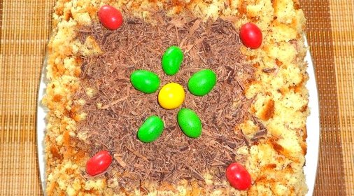 Торт с вишневыми цукатами