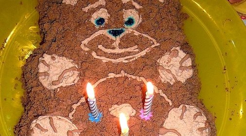 Торт шоколадный мишка