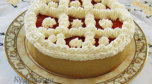 Яблочно-рисовый торт