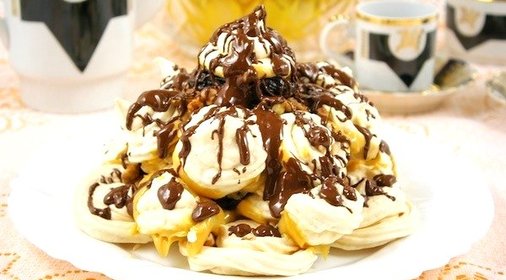 Торт «Графские развалины» с безе