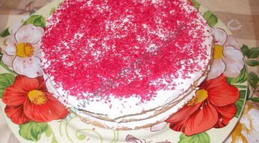 Торт сливочный