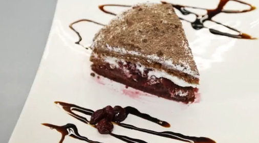 Шоколадно-вишневый торт Черный лес