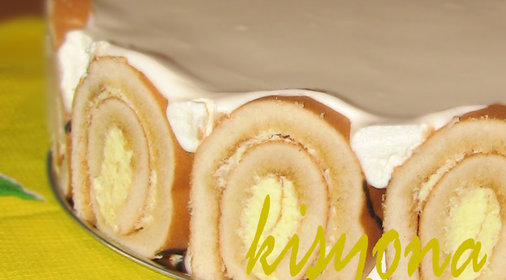 Персиково-лимонный торт суфле