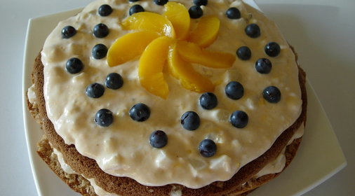 Торт в восточном стиле Фруктовая фантазия