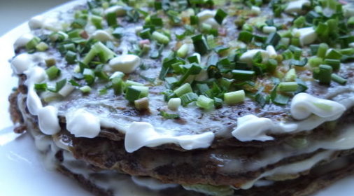 Печеночный торт с плавленым сыром