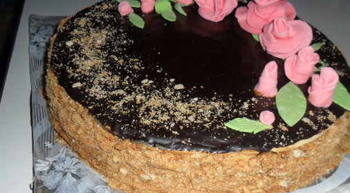 Тыквенный торт «предгорье» (Зимний десерт)