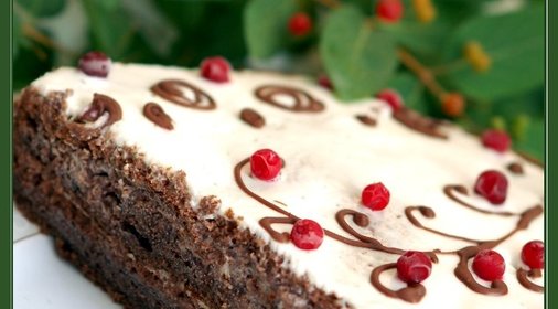 Торт Черемуховый сметанник