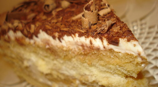 торт Тирамису с белым шоколадом/не классический/