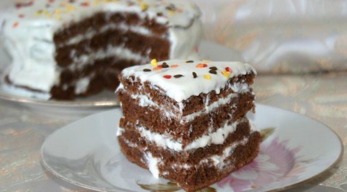 Быстрый торт на сковороде