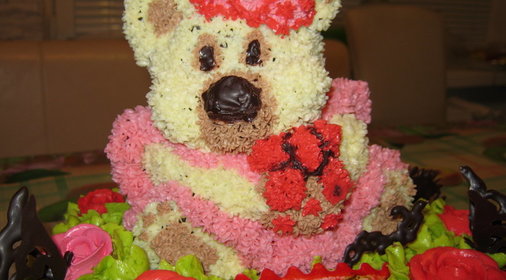Торт Мишка (Вариант украшения)