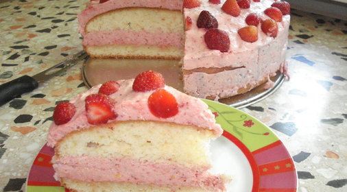 Торт клубничный(фруктовый)