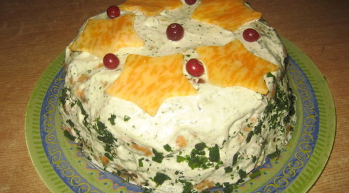 Закусочный торт Фасолька